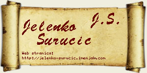Jelenko Suručić vizit kartica